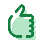 Cartoon thumbs up